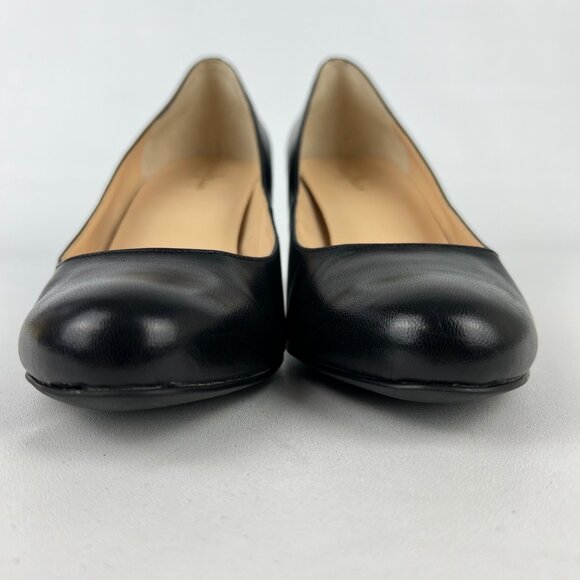 Cole Haan Womens Black Leather Block Heel Pumps Career Dressy size 9.5B - Picture 5 of 15